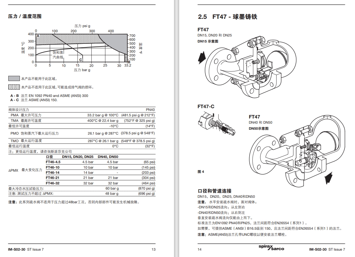 斯派莎克浮球疏水閥說明書7