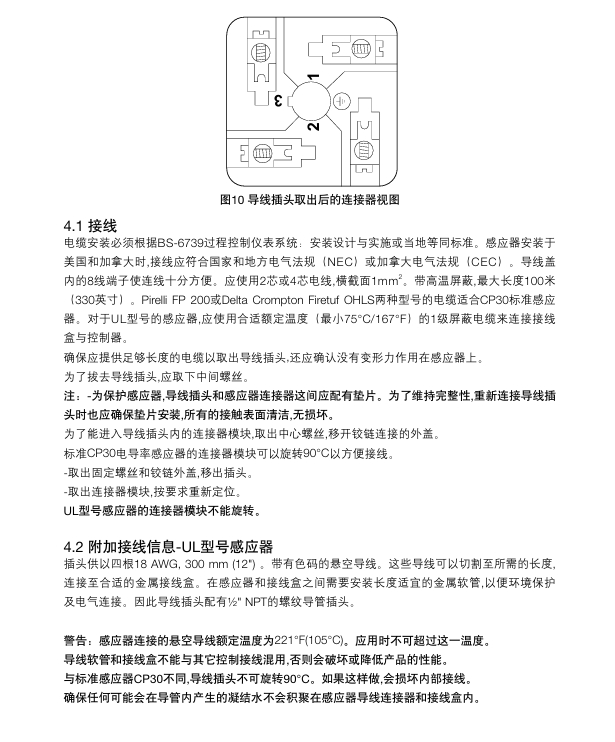 斯派莎克CP30電導(dǎo)率感應(yīng)器接線步驟